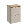 WASCHTISCHUNTERSCHRANK 2Teile - Viva Cashmere V BM284 in Kaschmir Matt/ Evoke Eiche - Kaschmir/Eiche Artisan, Holz (60/57/40cm)