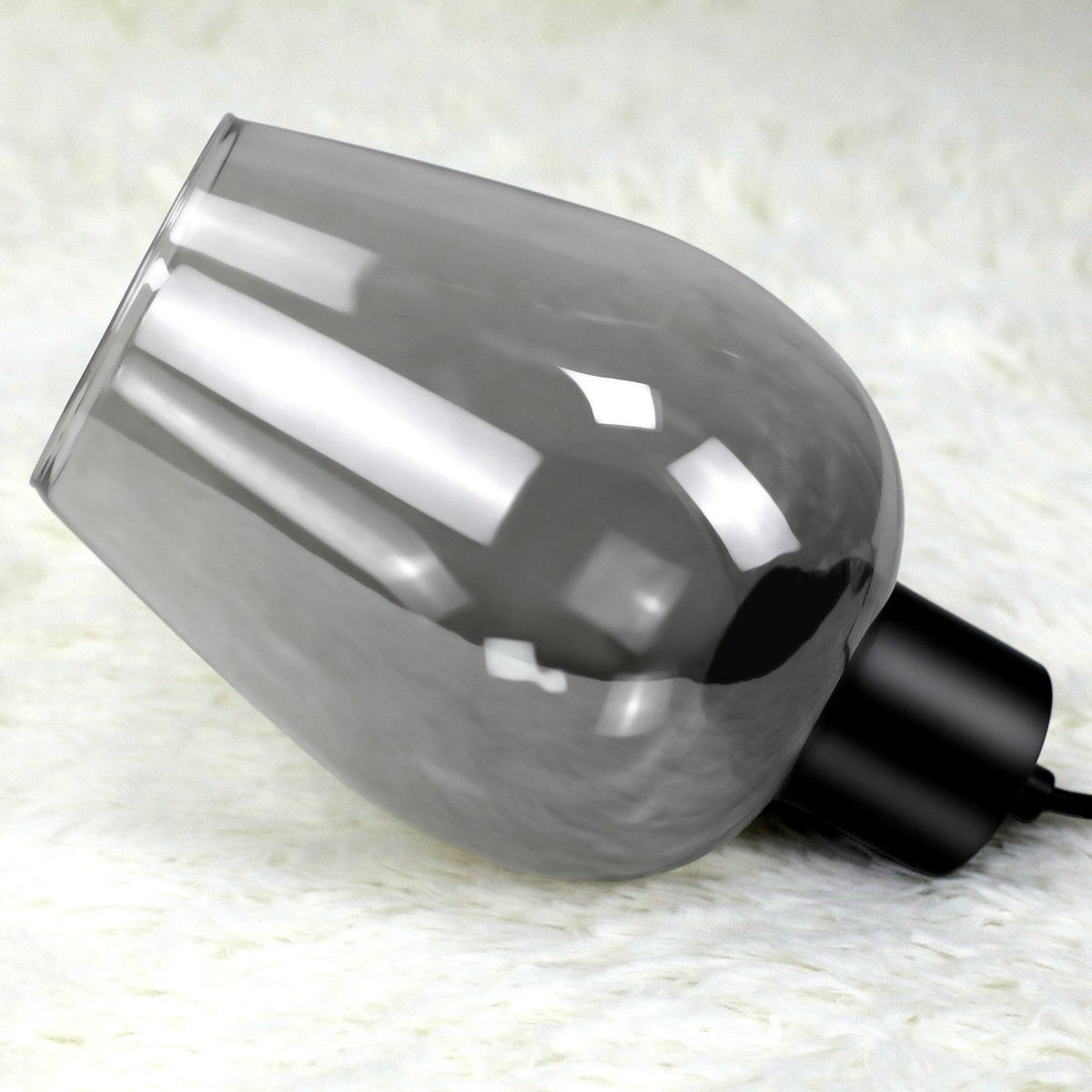 PENDELLEUCHTE BINDFADEN Ⅲ 22/22/120 cm - Schwarz, Metall (22/22/120cm) - Nettlife