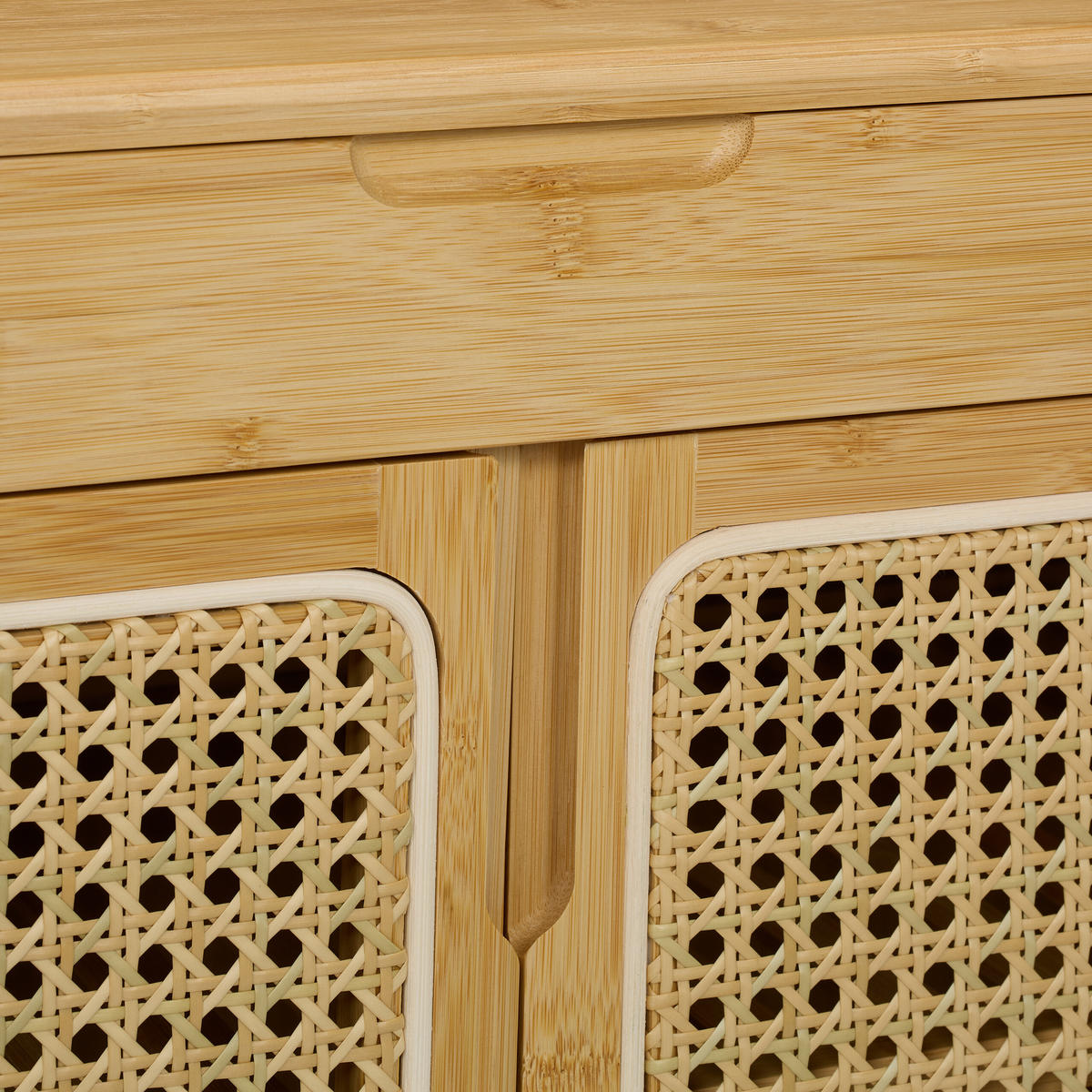 SCHUHBANK - Hellbraun, Holz/Kunststoff (90/45/37cm) - Relaxdays