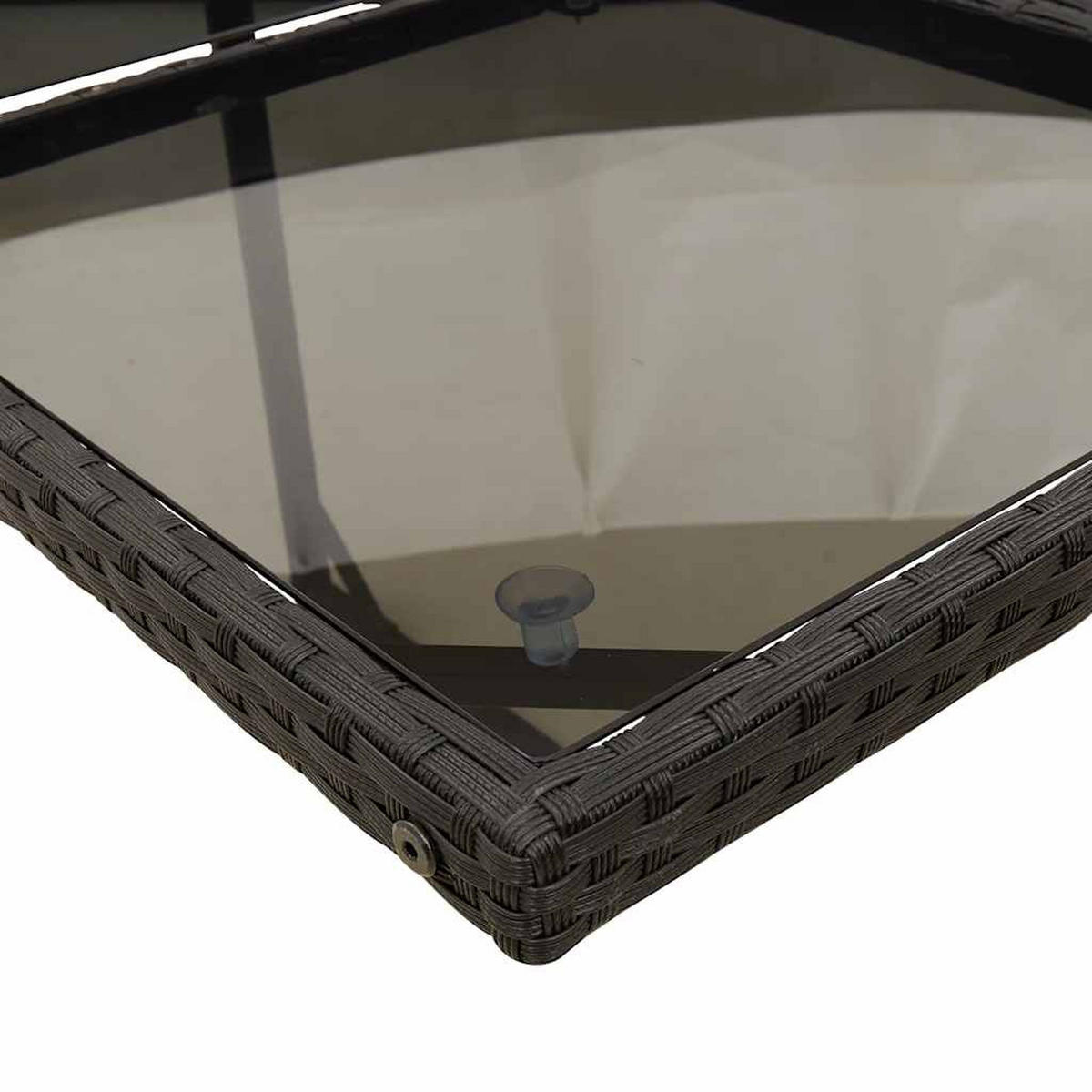 GARTEN-ESSGRUPPE 13-teilig Mit Kissen Schwarz Poly Rattan - Schwarz, Kunststoff - vidaXL