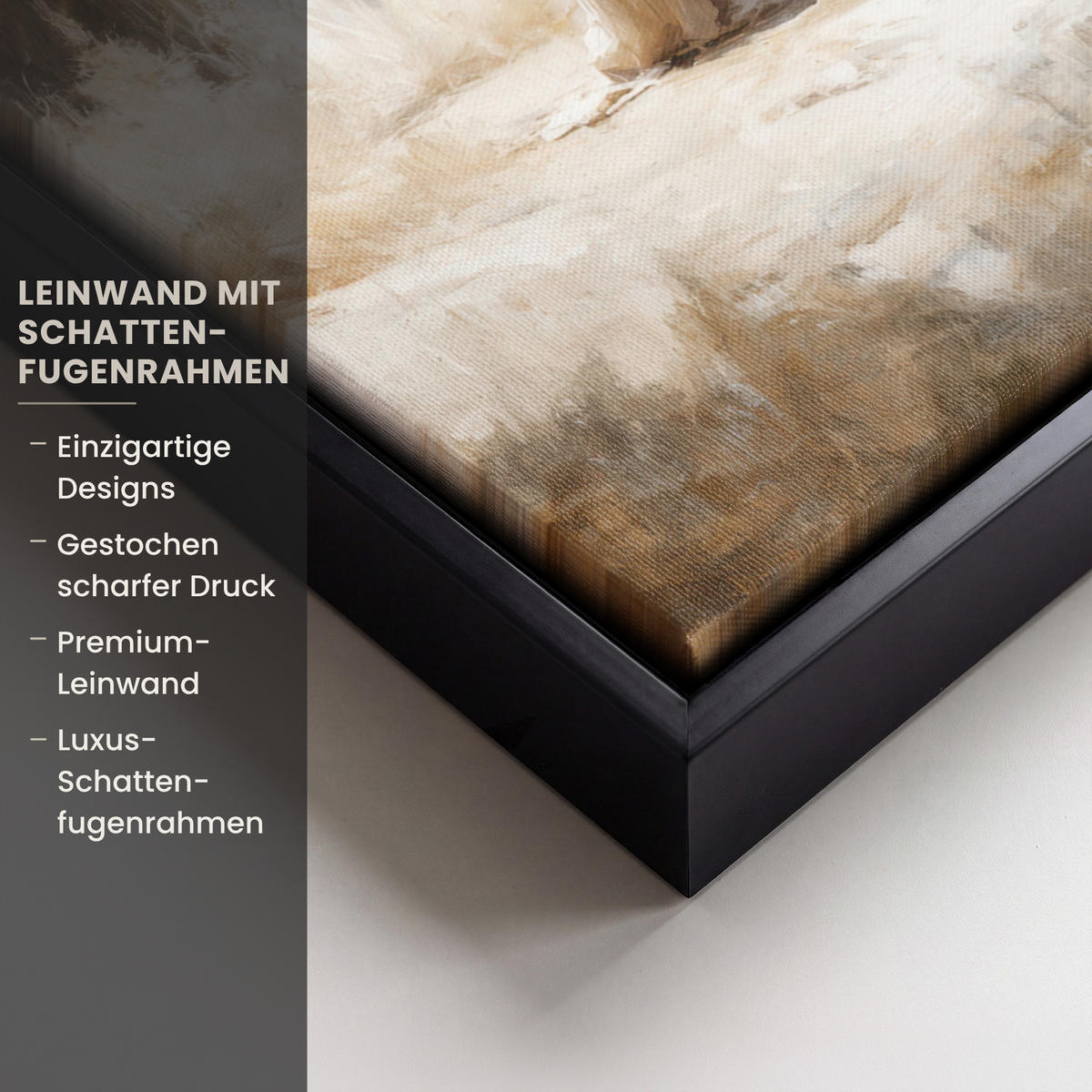 LEINWAND Bilder mit Rahmen - Jesus - Kniend - Waldlandschaft - Betend - 30x40 - Beige, Textil (30/40cm) - MuchoWow