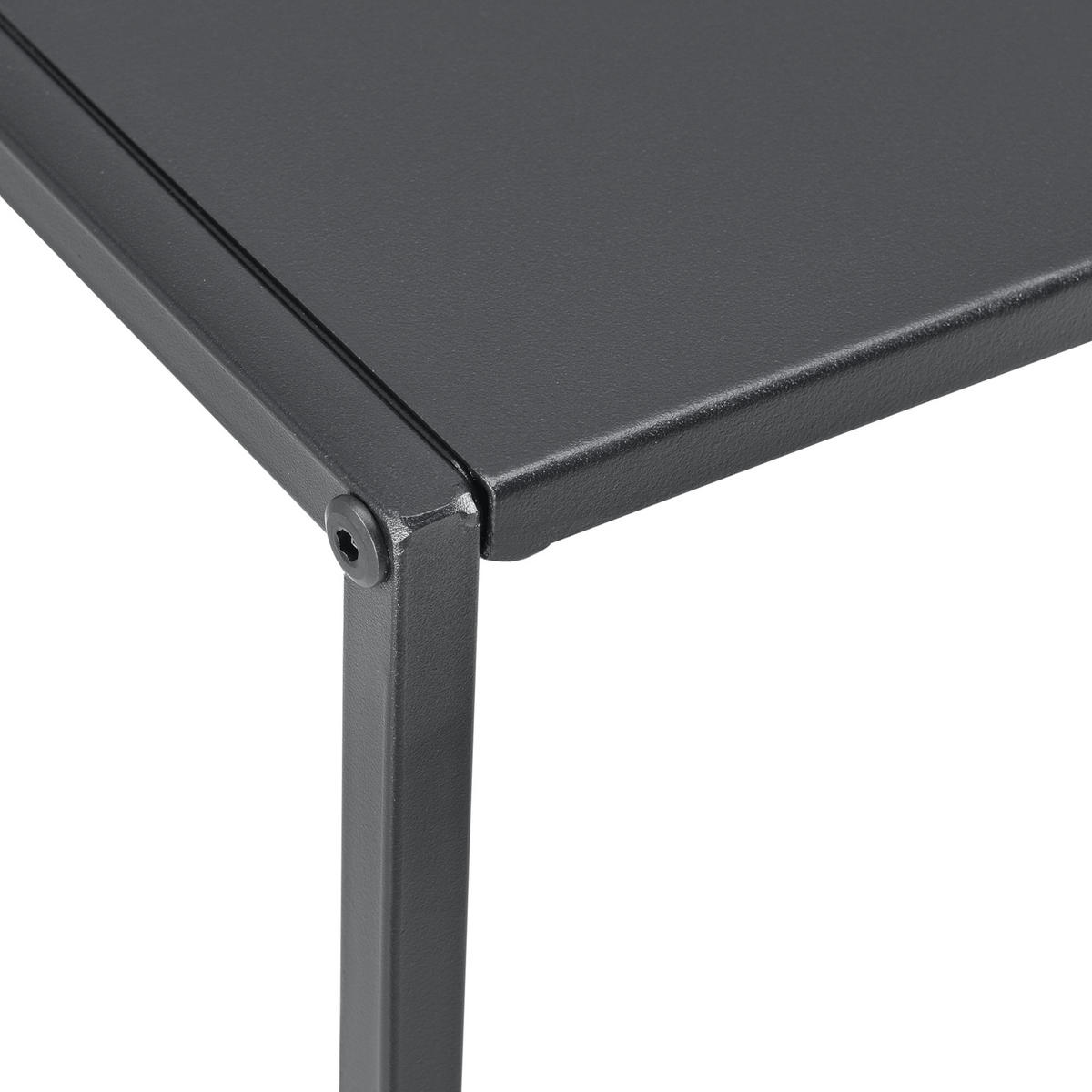 BEISTELLTISCH Morsum im 2er Set - Schwarz, Metall (40/40/40cm) - [en.casa]