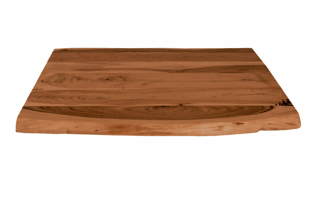 TISCHPLATTE CURT - Braun/Naturfarben, Akazienholz/Holz (60/60/3cm) - SAM