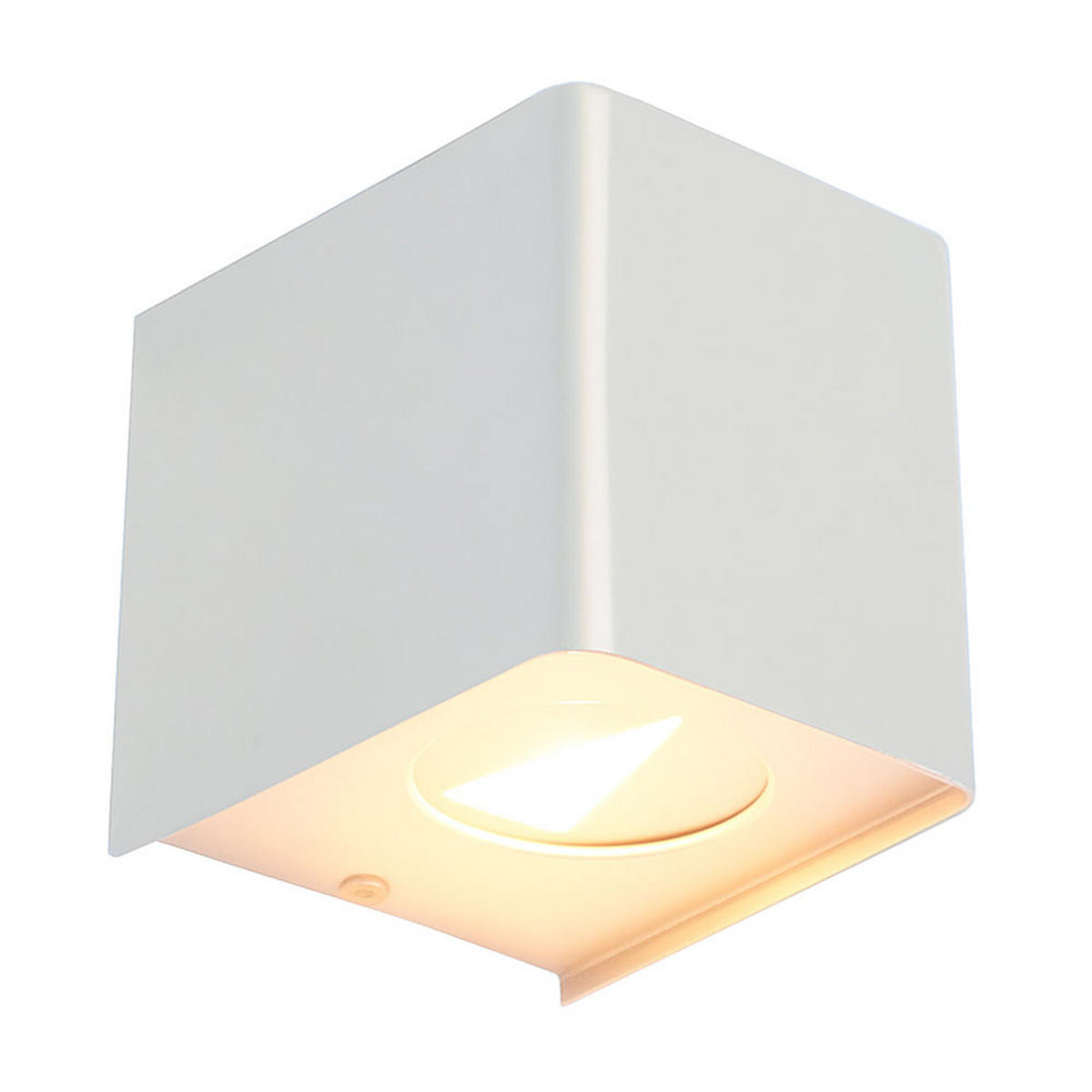 LED AUSSENWANDLEUCHTE HUSUM Weiß - Weiß, Kunststoff (10/11.5/10cm) - Nowa