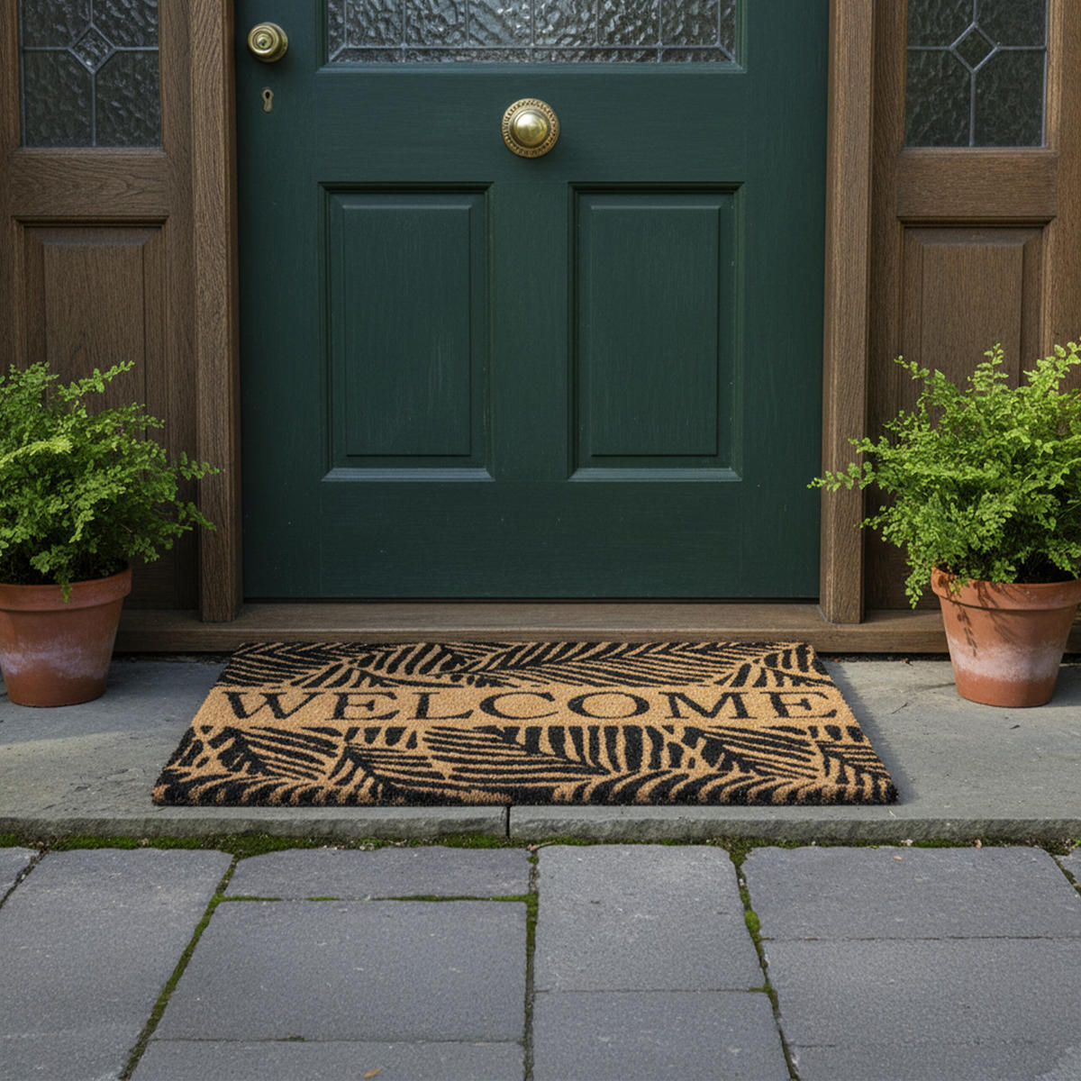 FUSSMATTE - Multicolor, Kunststoff/Textil (60/40cm) - Relaxdays