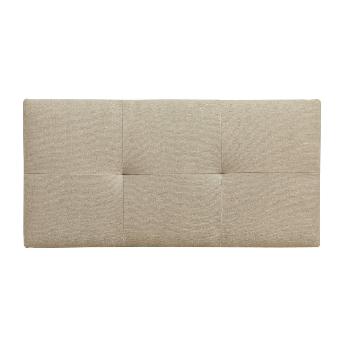 KOPFTEIL Ilan Beige 107 cm x 52 cm - Beige, Textil (107/52/3cm) - Kenay Home