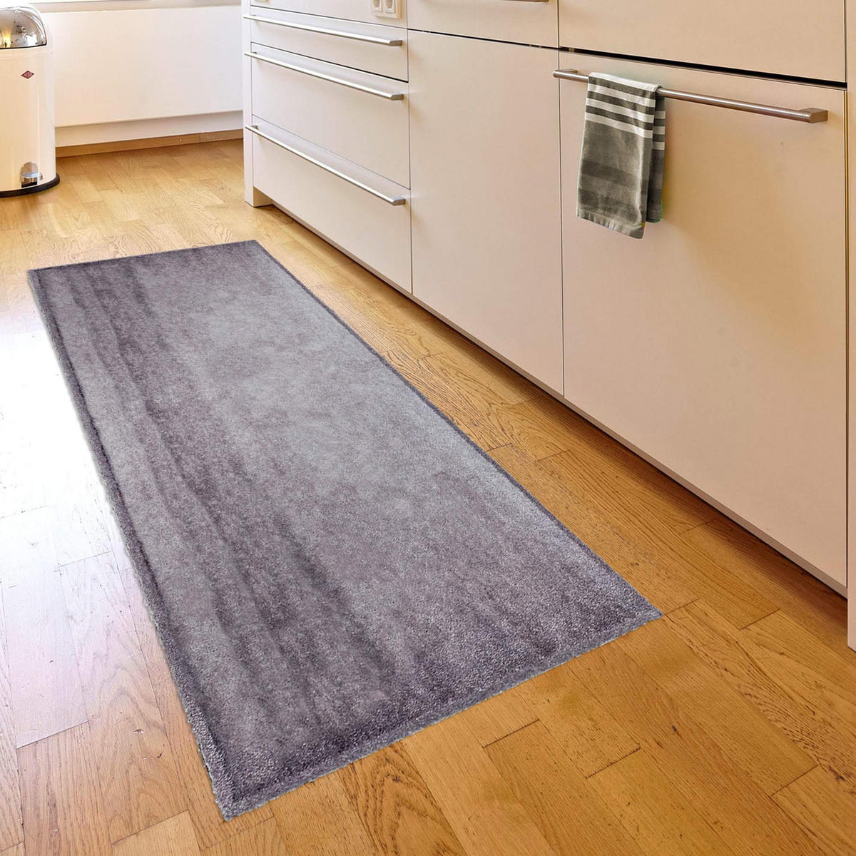 TEPPICH LÄUFER PURE & SOFT - Hellgrau, Textil (50/150cm) - Astra