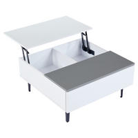 COUCHTISCH White/Grau - Weiß, Holzwerkstoff (70/70/35cm)