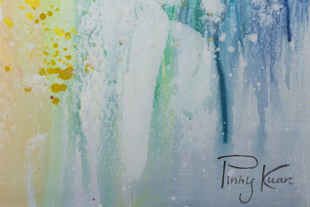 ACRYLBILD HANDGEMALT 120/60 cm - Grau, Holz/Textil (120/60cm) - KUNSTLOFT