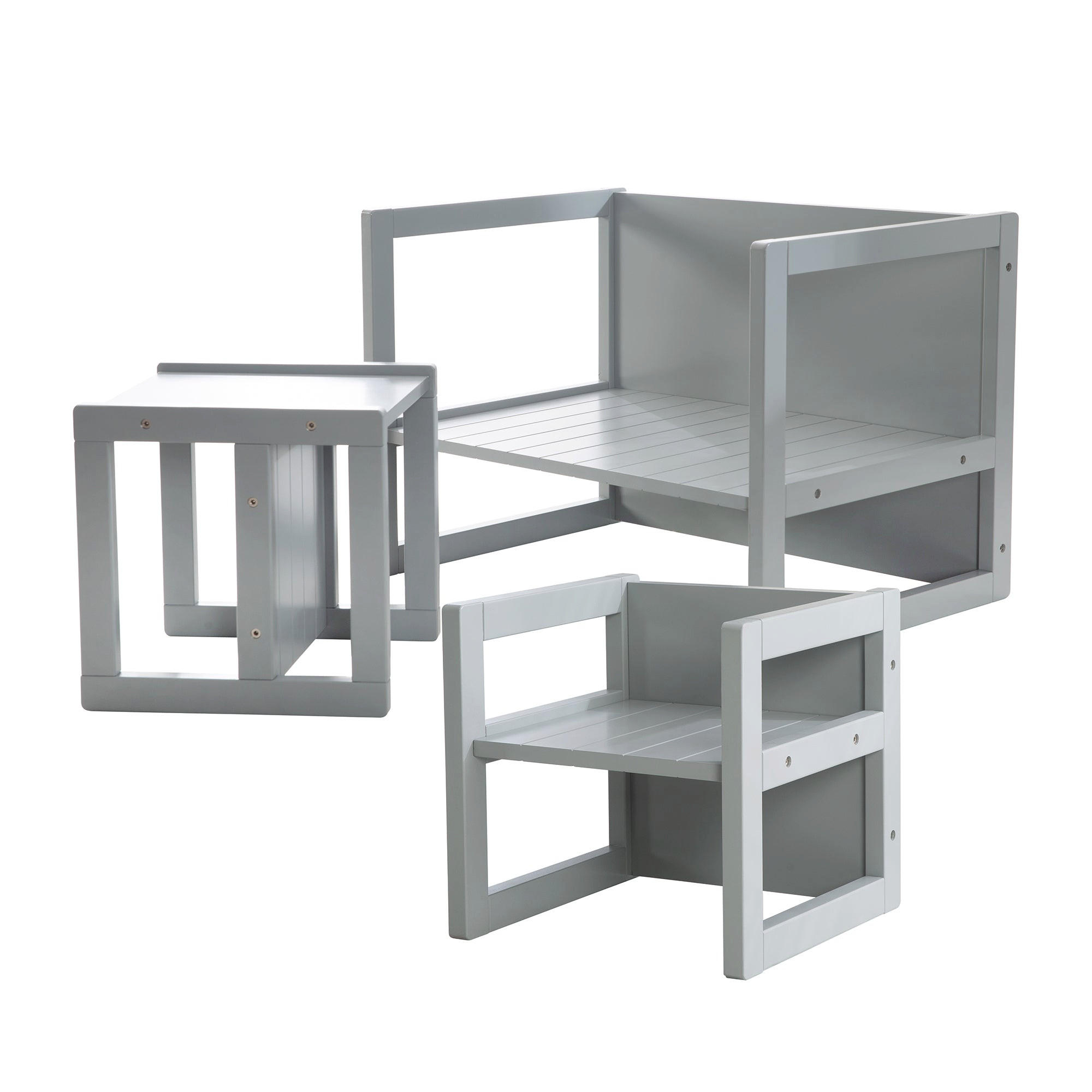 KINDERSITZGRUPPE - Grau, Holzwerkstoff (57/30/44cm) - Roba
