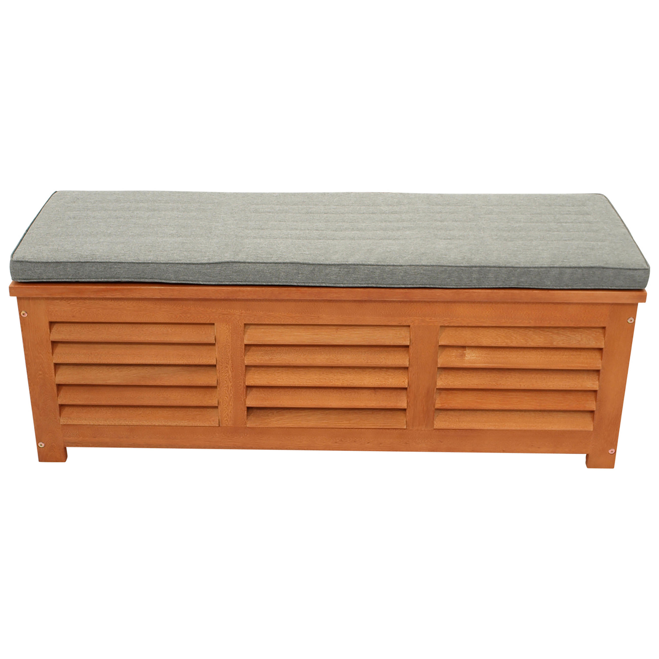TPFGarden Kissenbox Braun 128x43x42 cm