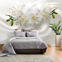 SELBSTKLEBENDE FOTOTAPETE 147/105 cm - Beige/Weiß, Kunststoff/Textil (147/1cm) - KUNSTLOFT