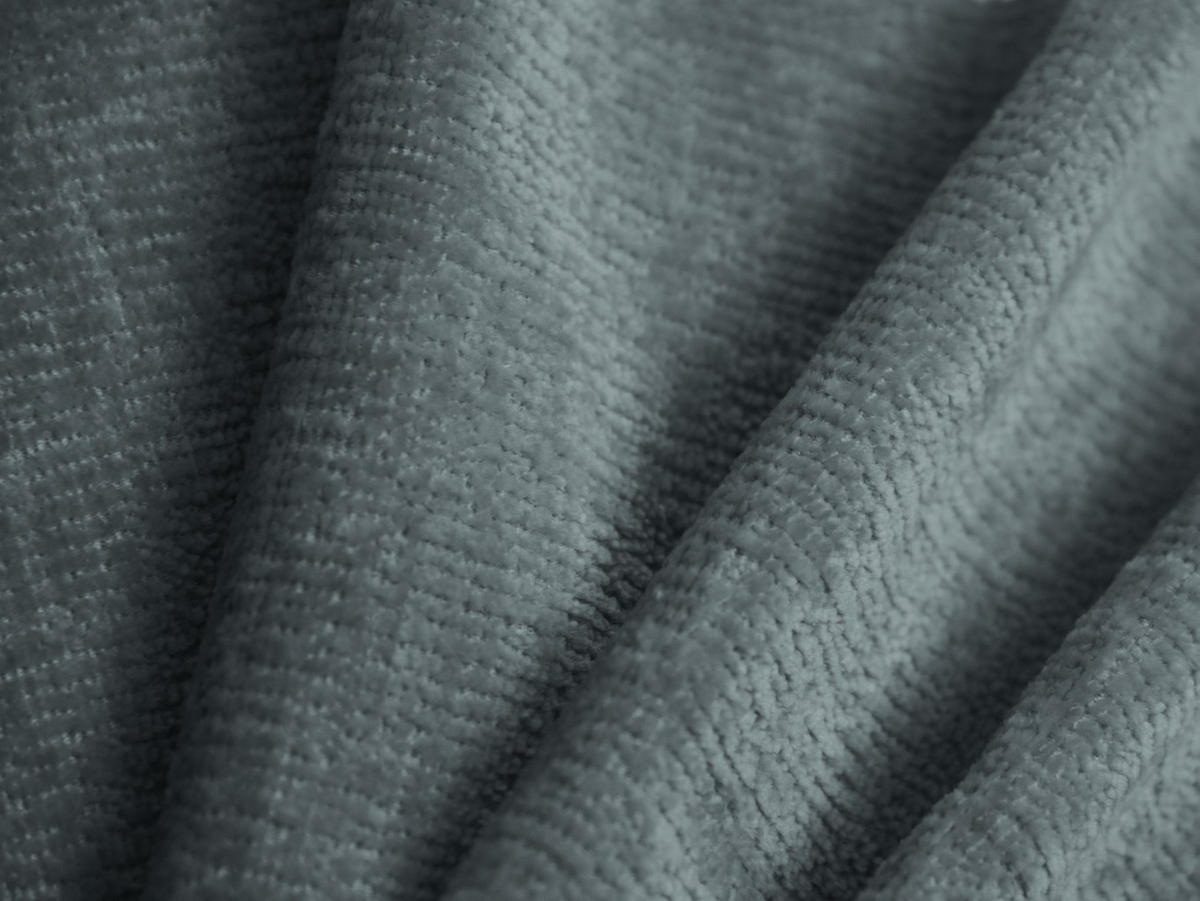 BETT mit Bettkasten und Kopfteil Kaelle aus Chenille-Stoff hellblau 180x200cm - Hellblau, Textil (180/200cm) - Micadoni