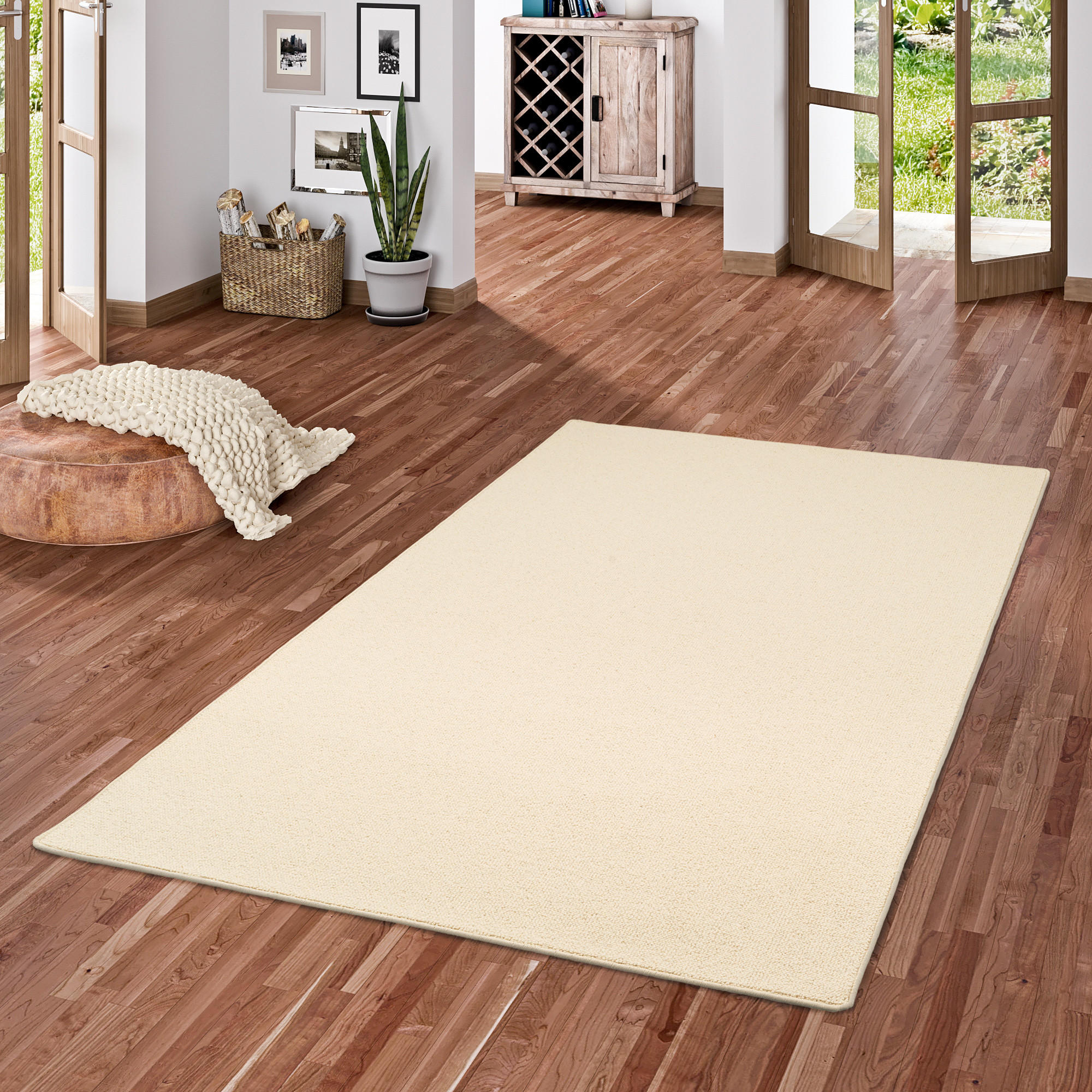 NATUR TEPPICH WOLLE BERBER - Creme, Textil (200/250cm) - Snapstyle