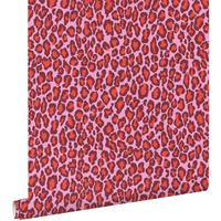 TAPETE Leopardenmuster 50 x 900 cm - Pink, Papier (50/0.1cm) - ESTAhome
