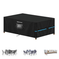 ABDECKUNG für Gartenmöbel Wasserdicht 200 x 80 x 75 cm - Schwarz, Textil (1/1/1cm)