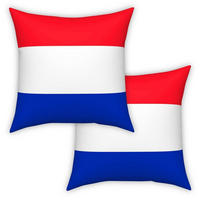 KISSENBEZUG Niederländische Flagge 60 x 60 cm 2er-Set - Multicolor, Textil (60/60cm)
