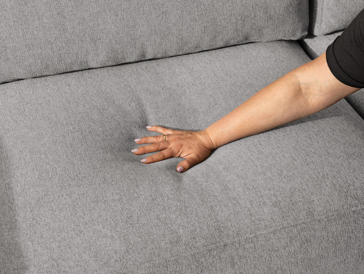 ECKSOFA Lennon aus Hellgrau Strukturstoff mit Schlaffunktion und Bettkasten - Hellgrau/Schwarz, Holz/Kunststoff (264/137cm) - S-Style