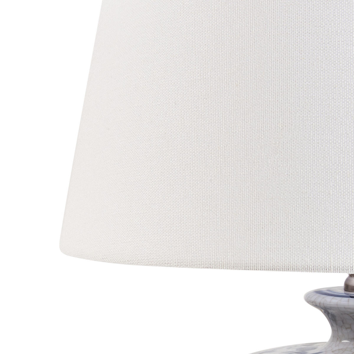 TISCHLAMPE Porzellan Weiß/Blau Silves - Blau/Weiß, Keramik (33/33/50cm) - Beliani