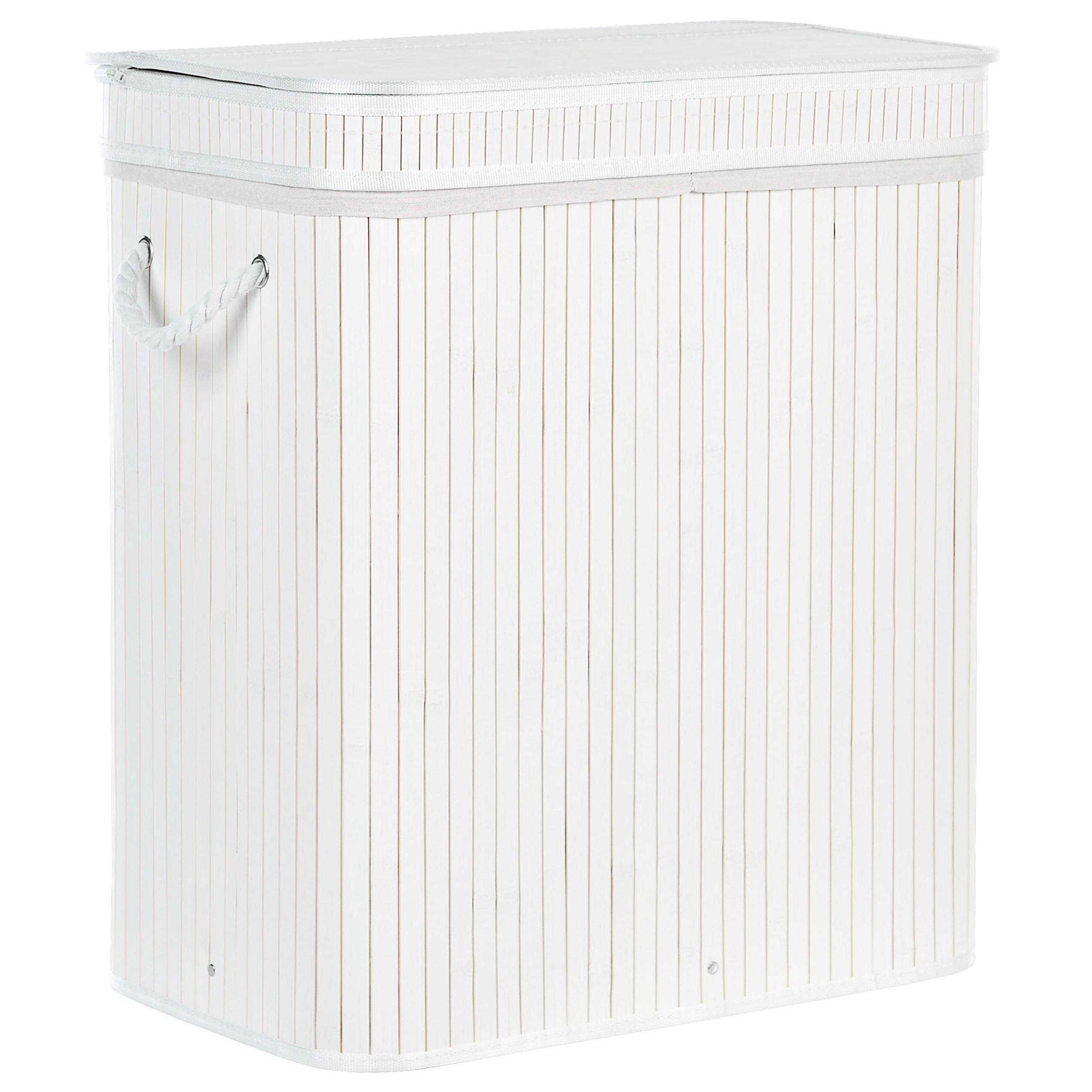 KORB Weiß Kalthota - Weiß, Holz (52/60/34cm) - Beliani