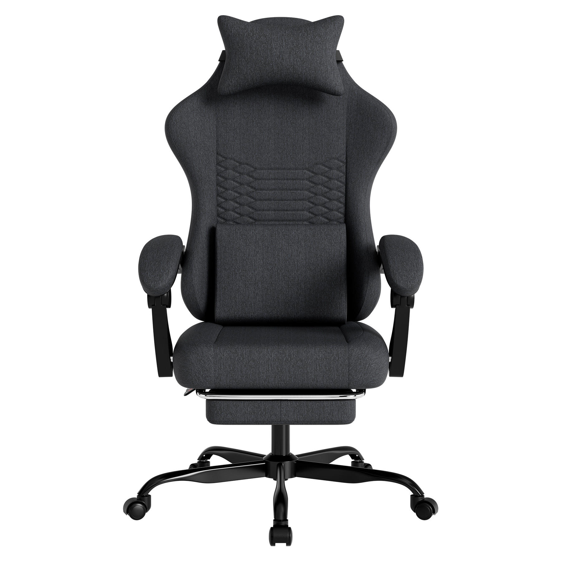 GAMINGSTUHL Schwarz 58,5/63/120,5 cm - Schwarz, Metall (58.5/120.5/63cm) - PANGIVO