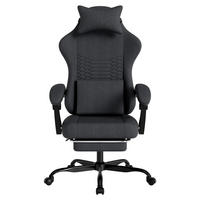 GAMINGSTUHL Schwarz 58,5/63/120,5 cm - Schwarz, Metall (58.5/120.5/63cm) - PANGIVO