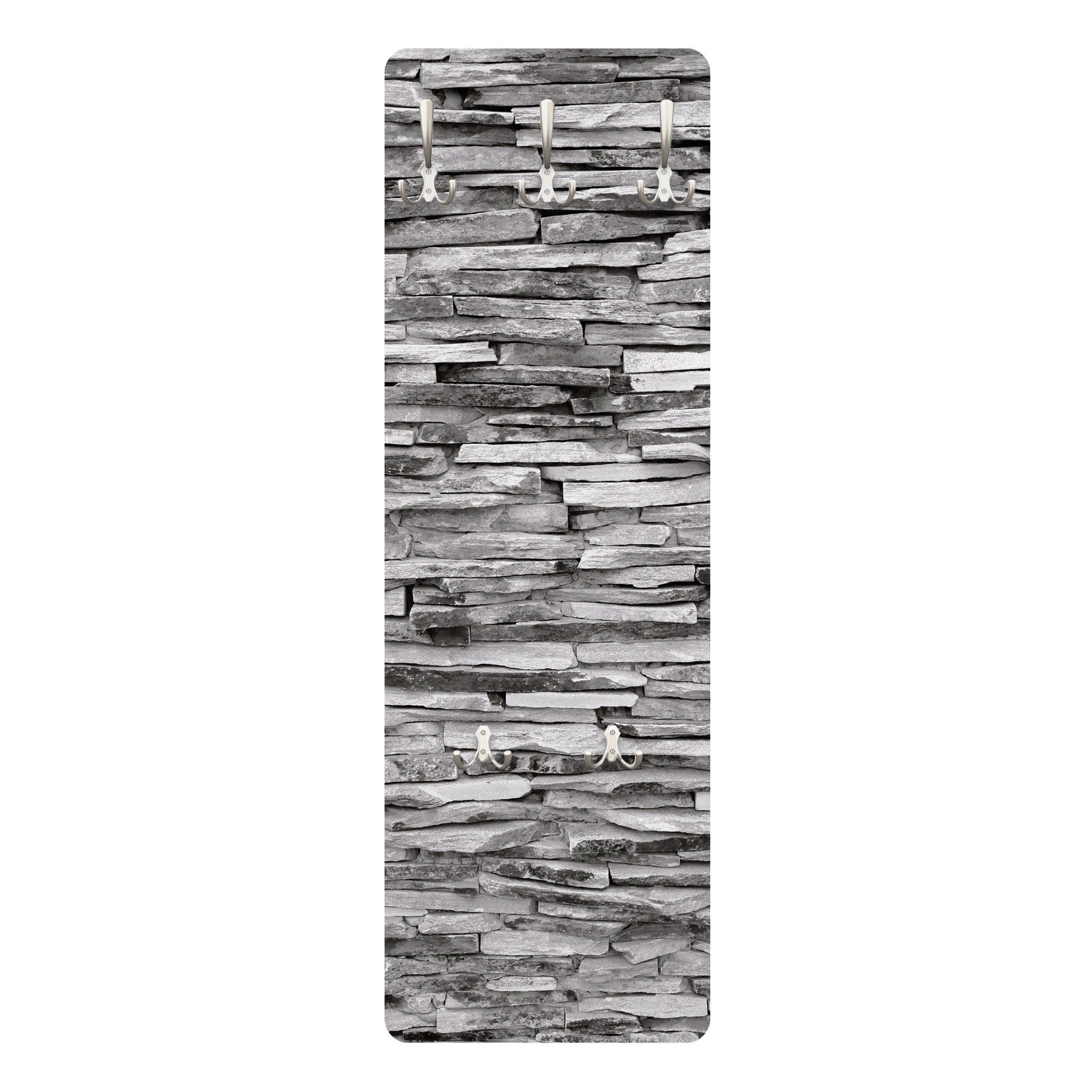 WANDGARDEROBE - Arizona Stonewall 34/105 cm - Grau, Holzwerkstoff (34/105/1.6cm) - Bilderwelten