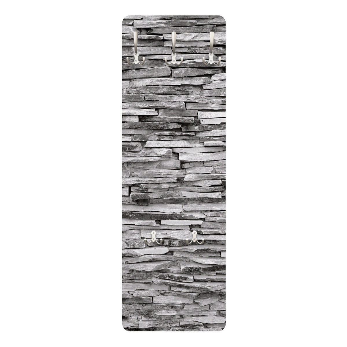 WANDGARDEROBE - Arizona Stonewall 34/105 cm - Grau, Holzwerkstoff (34/105/1.6cm) - Bilderwelten
