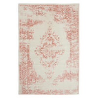 VINTAGE-TEPPICH Sia 160/230 cm - Creme/Rosa, Kunststoff (160/230cm) - benuta