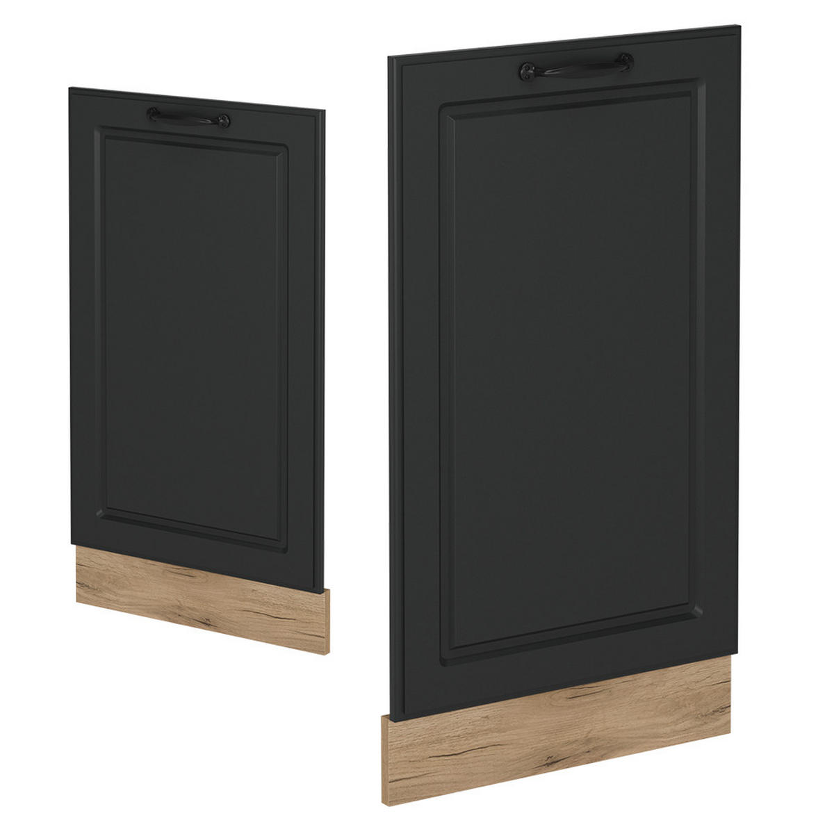 GESCHIRRSPÜLBLENDE R-Line Anthrazit Landhaus 45 cm , AP Anthrazit - Honigeiche/Anthrazit, Holzwerkstoff (45/81.8/1.6cm) - Vicco