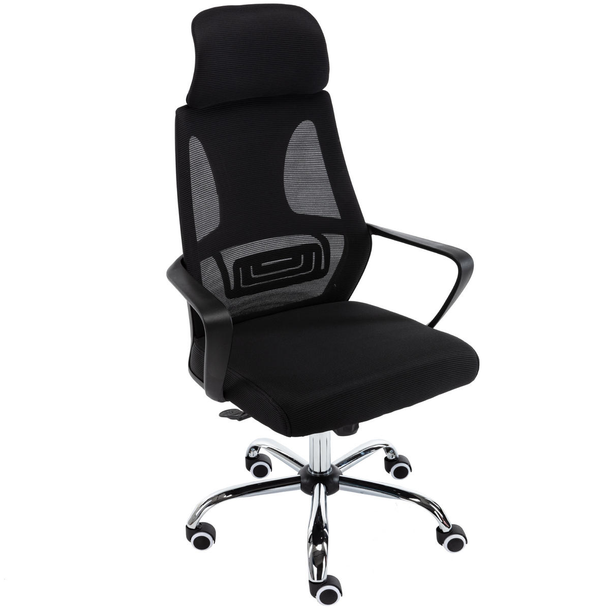 DREHSESSEL NIGEL - SCHWARZ - Schwarz, Holzwerkstoff (68/127/52cm) - CDF