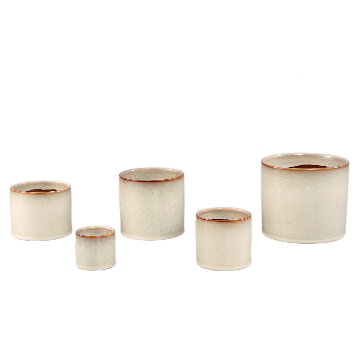 TOPF Suzann Beige 17/17/15.5cm - Beige, Keramik (15.5cm) - PTMD Collection