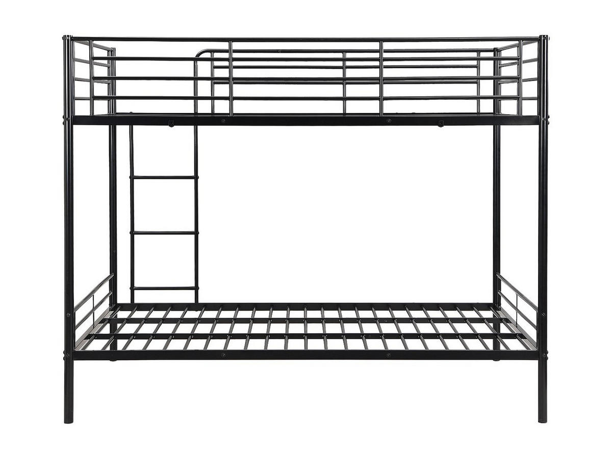 ETAGENBETT - 2 x 120 x 190 cm - Schwarz - DUOTIS II - Schwarz, Metall (126/198cm) - Vente-Unique