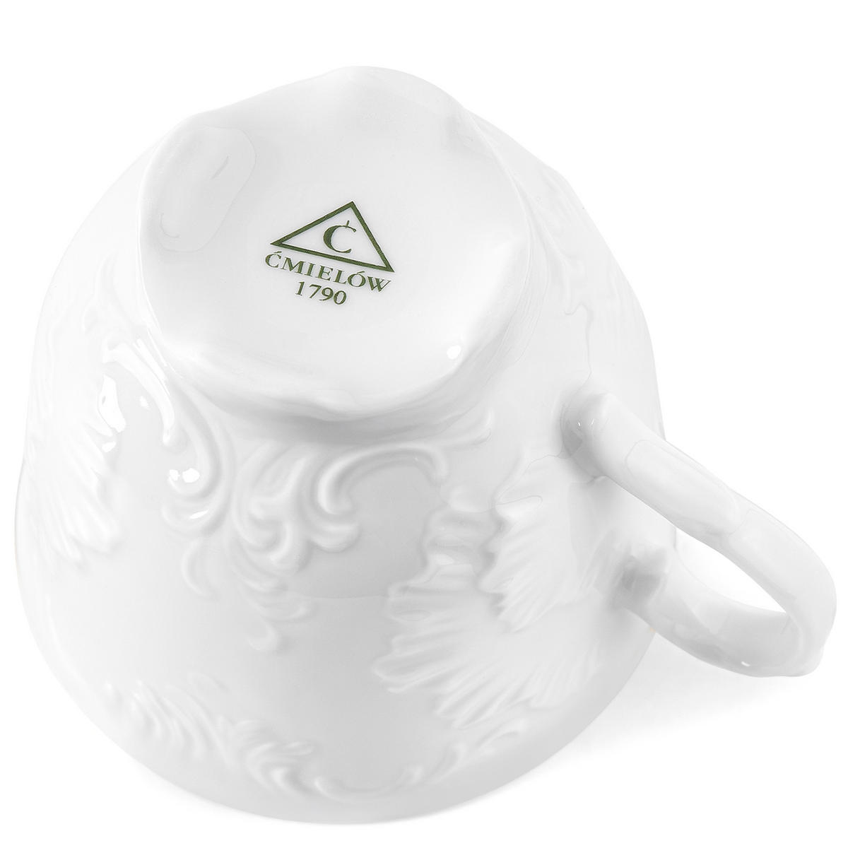 KAFFEETASSEN-SET Cmielow Rococo 6-tlg - Weiß, Keramik (6.5/5/6.5cm) - KONSIMO®