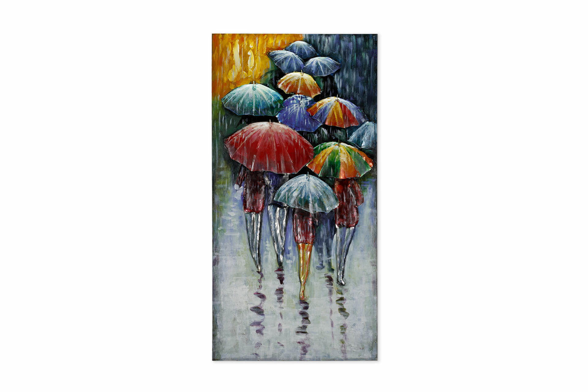 METALLBILD Bunt 50/100 cm - Multicolor, Metall (3.5/100cm) - KUNSTLOFT