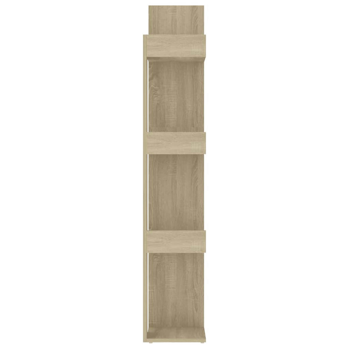BÜCHERREGAL Baumform 86/25,5/140 cm aus Holzwerkstoff Sonoma-Eiche Dekor - Sonoma Eiche, Holz (86/140/25.5cm) - vidaXL