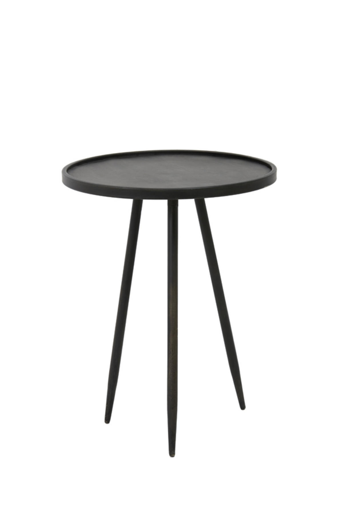 BEISTELLTISCH Envira Grau Ø39,5/50,5 cm - Grau, Metall (39.5/39.5/50.5cm) - Light & Living