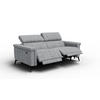 RELAXSOFA NORDEL 3-Sitzer, grau - Schwarz/Grau, Holz/Textil (194/80/105cm) - Courtois Laville