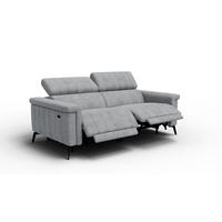 RELAXSOFA NORDEL 3-Sitzer, grau - Schwarz/Grau, Holz/Textil (194/80/105cm) - Courtois Laville