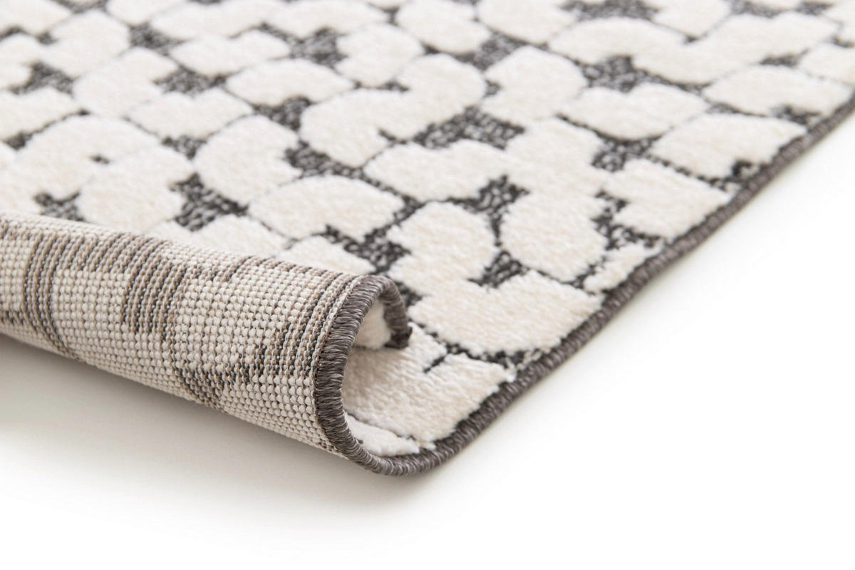 TEPPICH ultrafein mit Skulptureffekt grau - Grau, Textil (120/170cm) - AFK Living