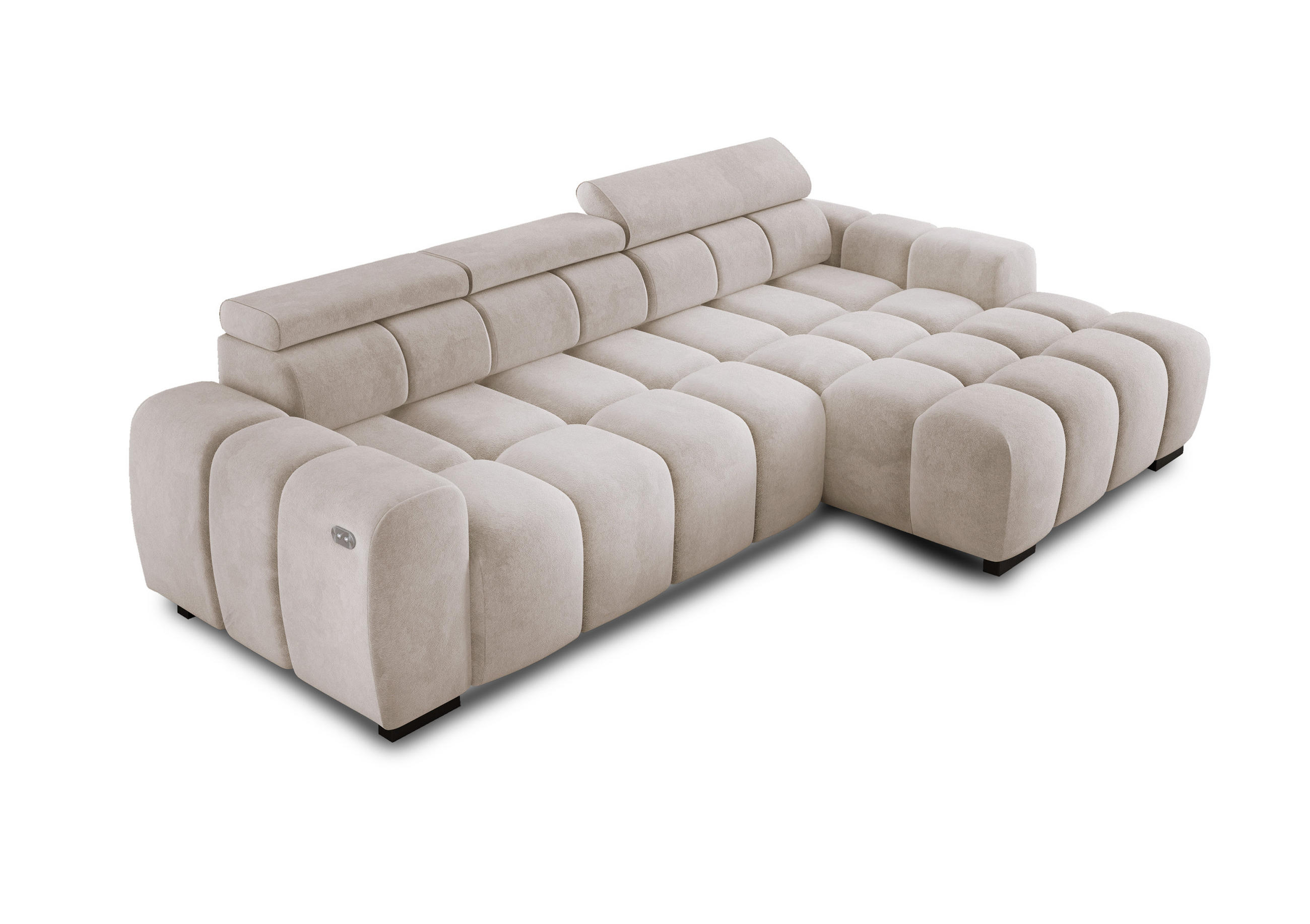 DomoHome Ecksofa Beige 285x168 cm