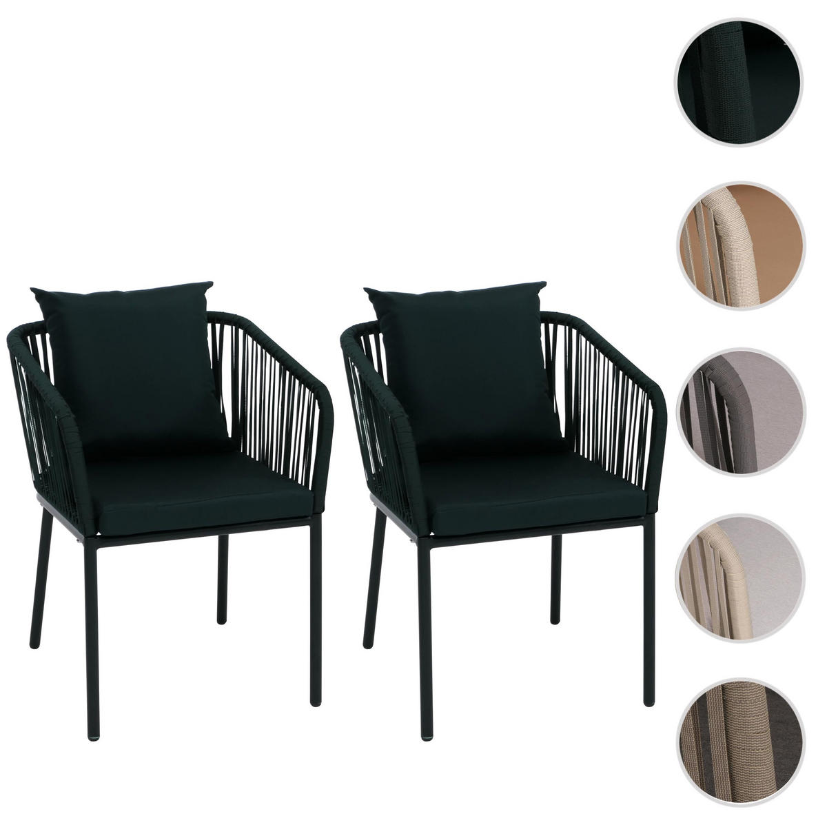 ZÁHRADNÁ STOLIČKA Tmavozelená - tmavozelená, textil (55/75/55cm) - MCW