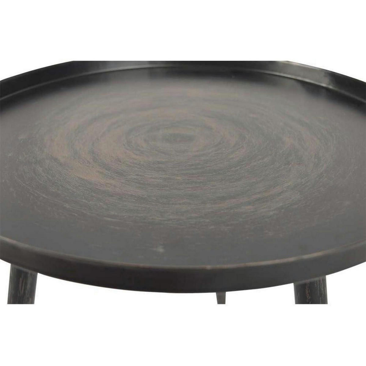 BEISTELLTISCH Metall Schwarz/Gold 45 cm - Braun, Metall (42/42/45cm)