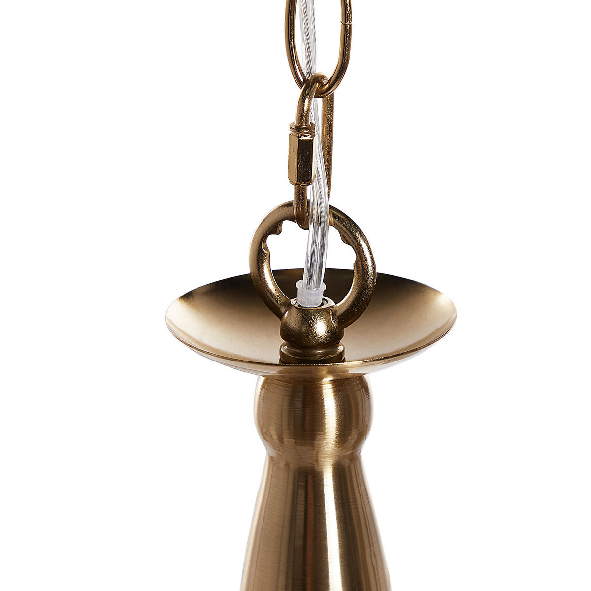 KRONLEUCHTER Bradano 65/65/127 cm - Messingfarben, Metall (65/65/127cm) - Beliani