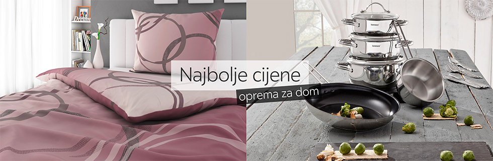 Kvalitetna posteljina za jednu osobu i set lonaca za kuhanje Lesnina XXXL