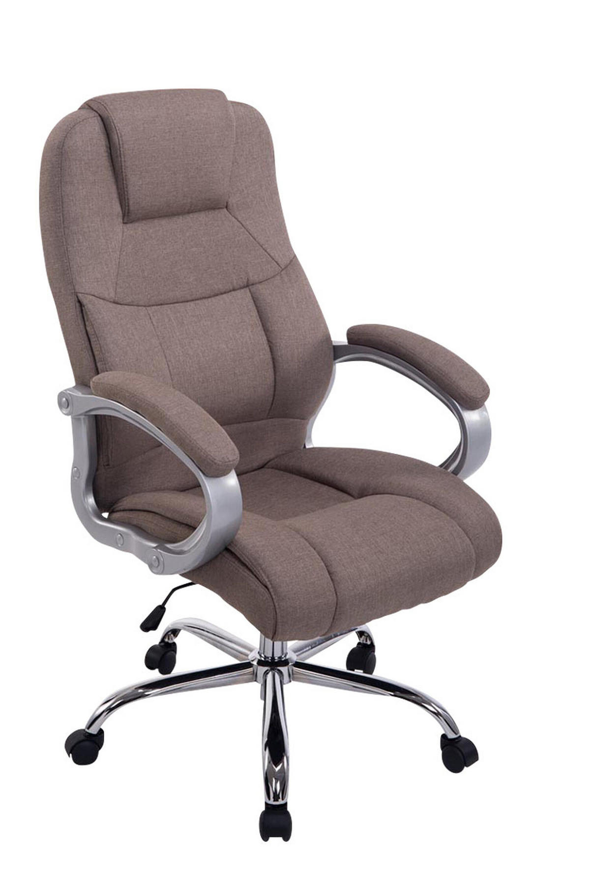 BÜROSTUHL Apodo, Stoff Taupe - Taupe, Textil/Metall (66/122/70cm) - TPFLiving