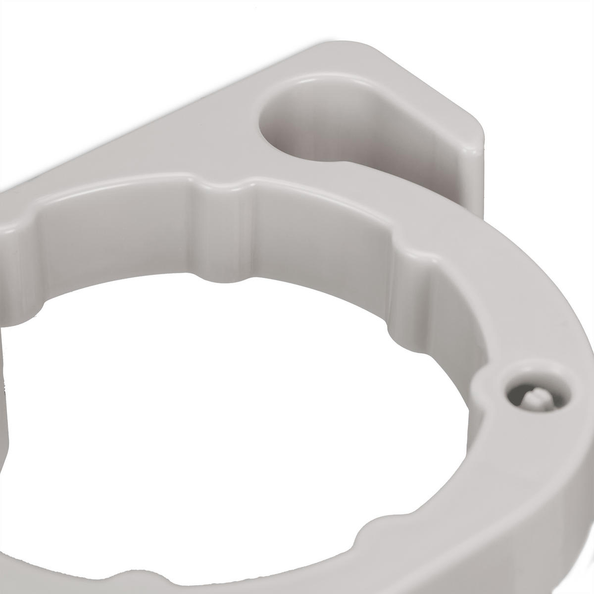 FÖHN-HALTERUNG - Grau, Kunststoff (30/9/10.5cm) - Relaxdays