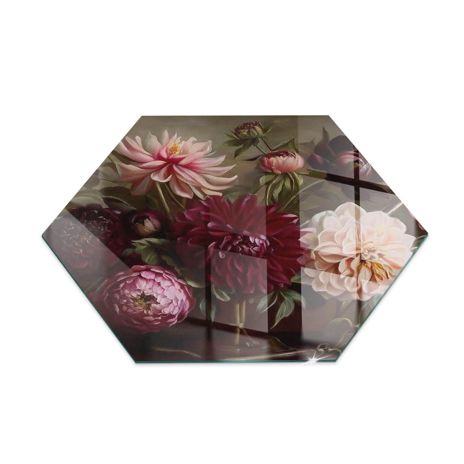 ArtPrintCave Glasplatte Weinrot 40x40x0.4 cm