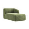 SOFAELEMENT Rechts Chenille Stoff Grün - Schwarz/Grün, Holzwerkstoff/Kunststoff (91/75/166cm) - Makamii