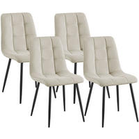 ESSZIMMERSTÜHLE Tilde 4er Set 84x45x55 cm creme - Creme, Textil (45/84/55cm) - furnicato